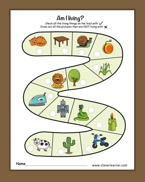 Living things and non-living things activity worksheets for preschools.… | Preschool science ...