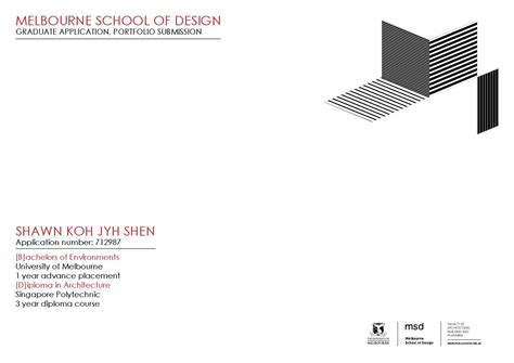 Portfolio [Application to UniMelb M.Arch] by Shawn Koh - Issuu