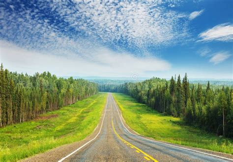 Road in Alaska stock photo. Image of blue, roadtrip - 192928032