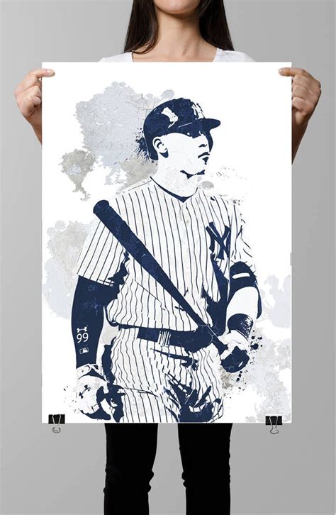 Aaron Judge New York Yankees Sports Poster Fan Art Wall - Etsy | Baseball posters, Sport poster ...