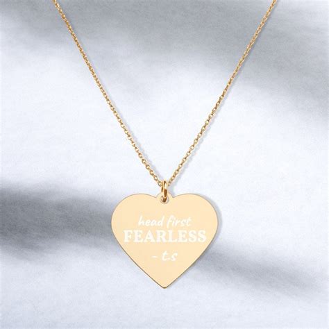 Taylor Swift Fearless Heart Necklace | Etsy