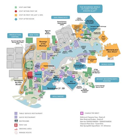 Universal Studios Florida™ General Map | Universal studios orlando map, Universal studios ...