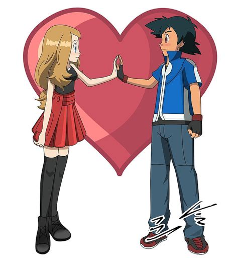 Ash And Serena Fan Art