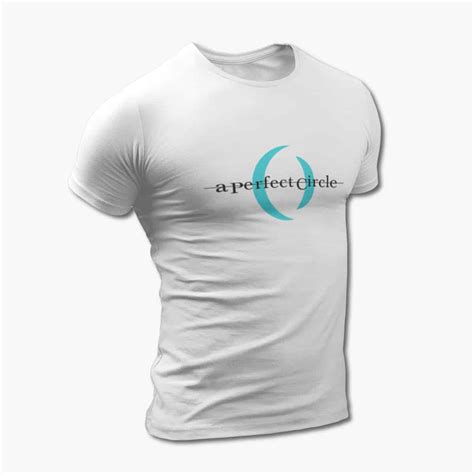 A Perfect Circle T-Shirt, A Perfect Circle Logo White Tee Shirt, Hard Rock Merchandise – Metal ...