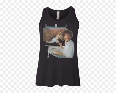 Download Bob Ross Painting Is My Hobby Shirt Youth Flowy Racerback ...