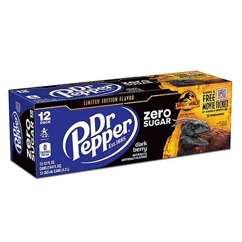 Dr Pepper Dark Berry Zero 12 oz Cans - Shop Soda at H-E-B