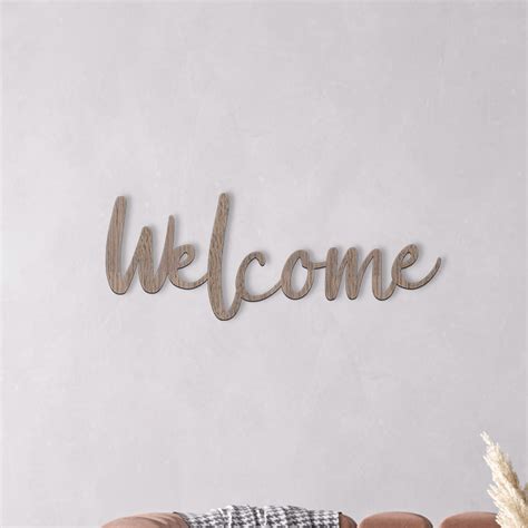 This Welcome Wall Art is perfect to mount anywhere in your house to add ...