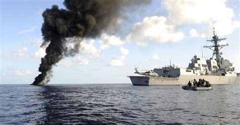 U.S. warship destroys pirate vessel