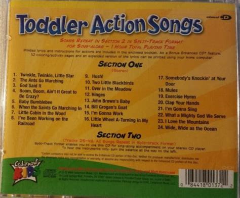 Cedarmont Kids - Toddler Action Songs tested vintage ships in 24 hrs - CDs