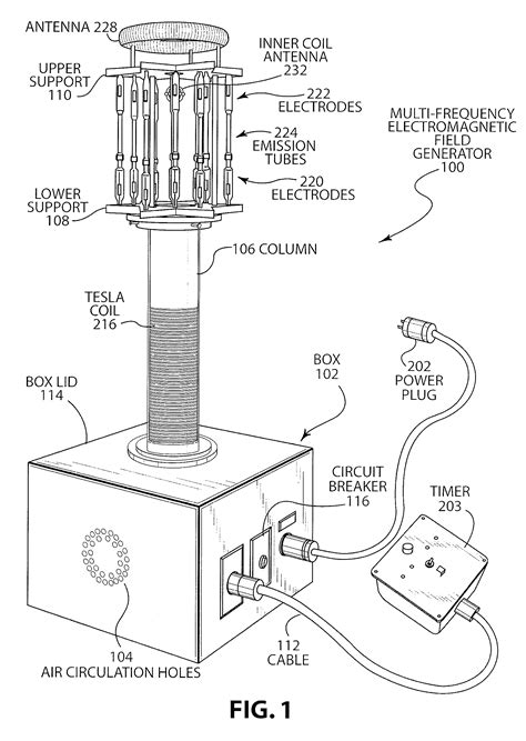 Patent US7583172 - Multi-frequency electromagnetic field generator - Google Patents