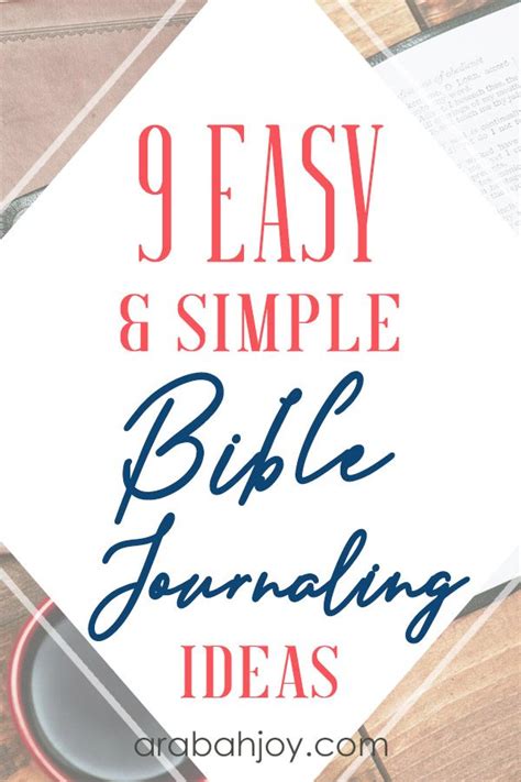 9 Easy and Simple Bible Journaling Ideas