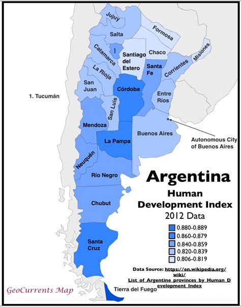 Argentina Economic Map