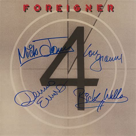 Foreigner Band Signed Foreigner 4 Album – Artist signed collectibles ...