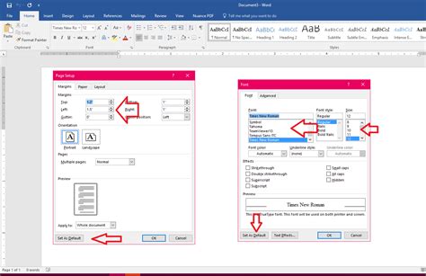 Learn New Things: MS Word : How to Set Default Page Setup Margin, Font Size & Style (Word 2007-2016)