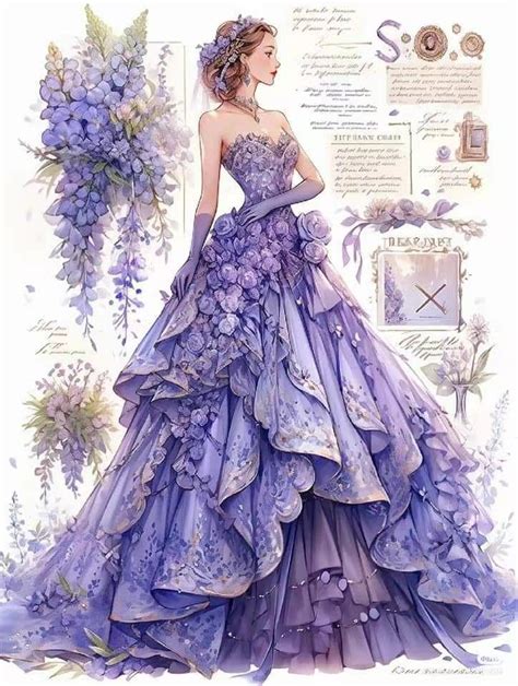 Pin by Miri on красота👾 | Fashion illustration dresses, Fairytale dress, Fashion drawing dresses