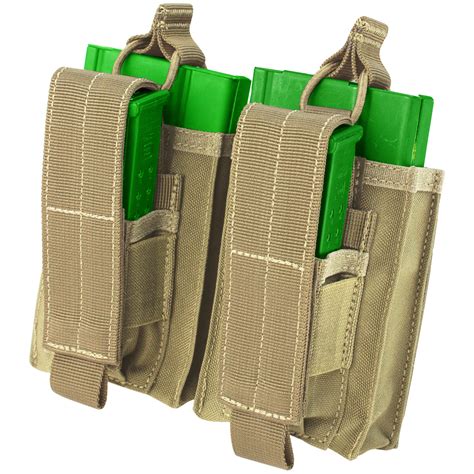 Condor Double Kangaroo M14 Pistol Mag Ammo Pouch MOLLE System Airsoft Patrol Tan | eBay