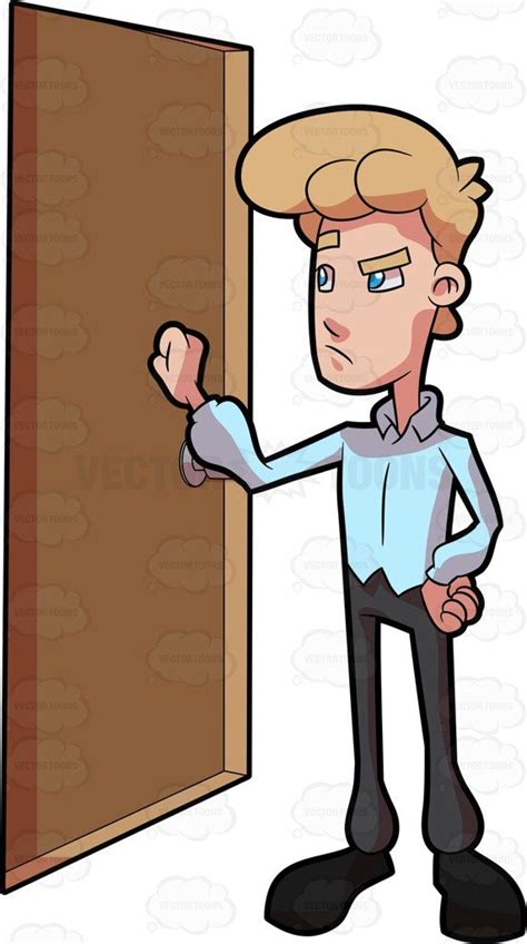 An Irritated Man Knocking On The Door | Knock on the door, Clip art, Knock knock