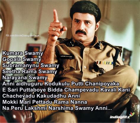 Top 10 Punch dialogues by Balakrishna - Movie Dialogues