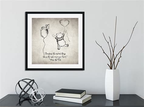 Winnie the Pooh Quote Drawing Fine Art Print Nursery Wall Art - Etsy