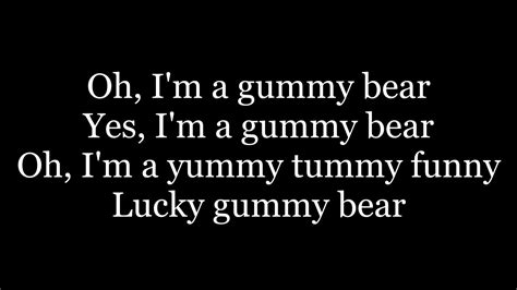 The Gummy Bear Song ( lyrics ) Long English Version - YouTube