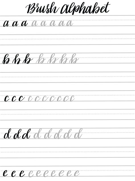 Alphabet Lettering Practice Sheets