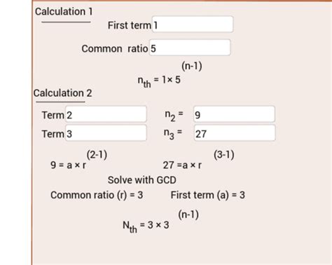 Geometric sequence calculator – GeoGebra