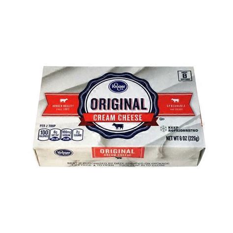 Kroger Original Cream Cheese (8 oz) - Instacart