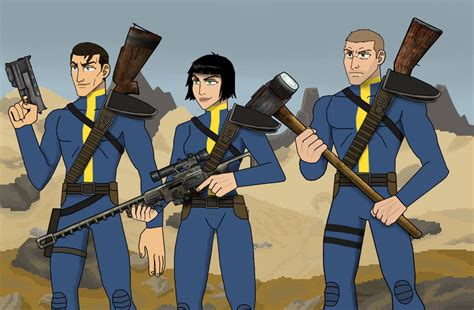 Fallout 1 Vault Dwellers by xraydro99 on DeviantArt