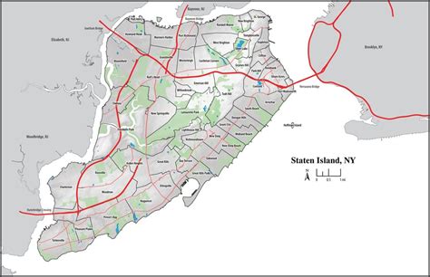 Neighborhoods of Staten Island, NY [2400x1553] : MapPorn