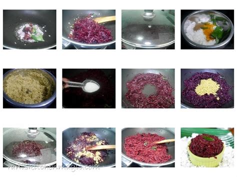 Beetroot Thoran/Upperi (Beetroot Stir Fry with Coconut and Spices, Kerala Style)