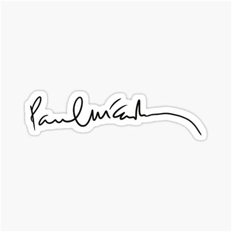 "Paul McCartney " Sticker for Sale by terezawin | Redbubble