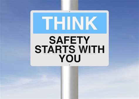 Safety Starts With You stock image. Image of slogan, think - 37439411