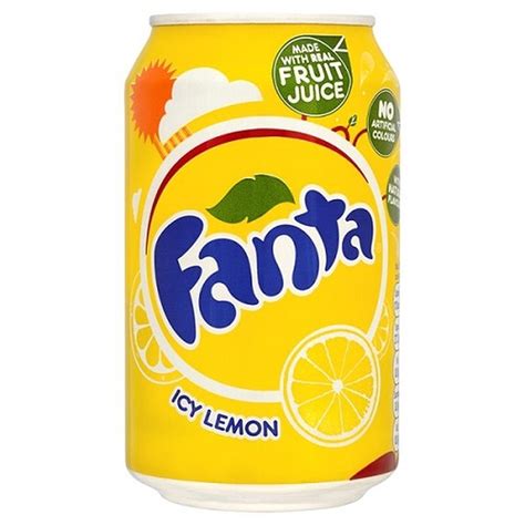 Fanta Icy Lemon Flavoured Soft Drink Can 330 ml at eIrish.com