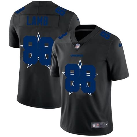 Dallas Cowboys Ceedee Lamb #88 Nfl 2020 Black Jersey - Bluefink