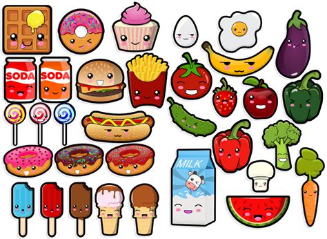 ArtStation - Explore | Cute cartoon food, Kawaii drawings, Kawaii doodles