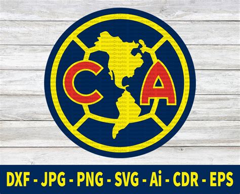 Club America SVG Club America Cut File Liga México SVG - Etsy