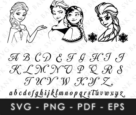 Frozen SVG, Frozen Vector, Frozen Font SVG, Frozen Font Vector, Frozen Silhouette SVG, Frozen ...