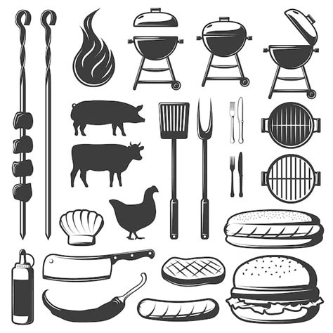 BBQ Tools Silhouette SVG, PNG, DXF Digital Files Include By SVGStoreShop TheHungryJPEG | lupon ...