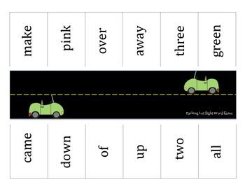 Sight Work Parking Lot Game by Kendragarten | Teachers Pay Teachers