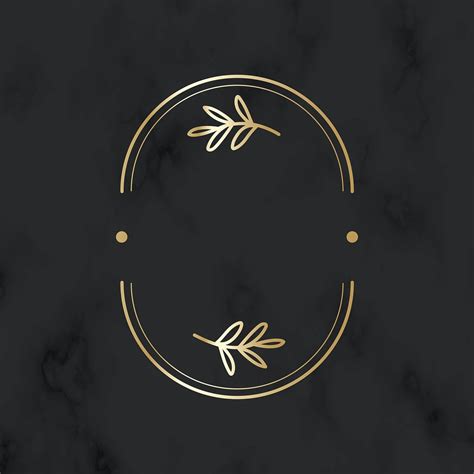 Floral oval design logo vector | premium image by rawpixel.com / wan ...