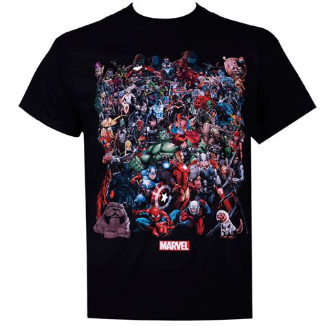 Marvel Universe Black Men's T-Shirt