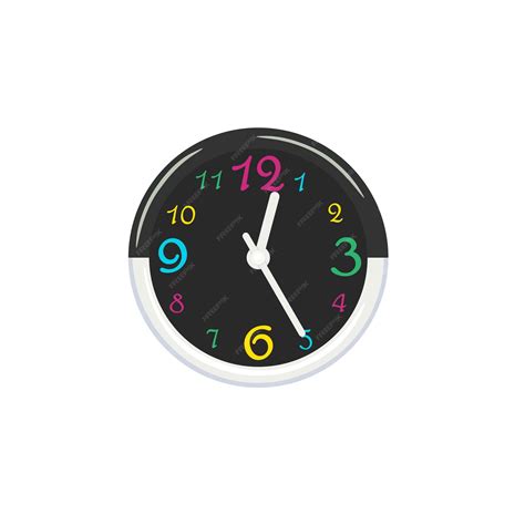 Premium Vector | Clock flat color vector isolated on white background ...