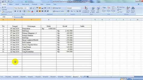 Contoh Pembukuan Keuangan Di Excel - IMAGESEE