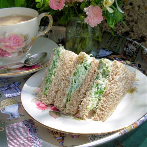 Cream Cheese Tea Sandwiches With Salad Burnet Recipe - Food.com