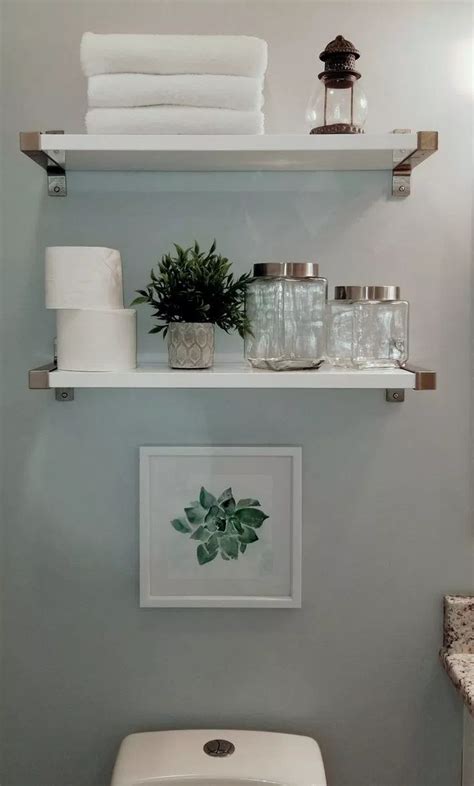 20+ White Floating Shelves Bathroom Ideas - HMDCRTN