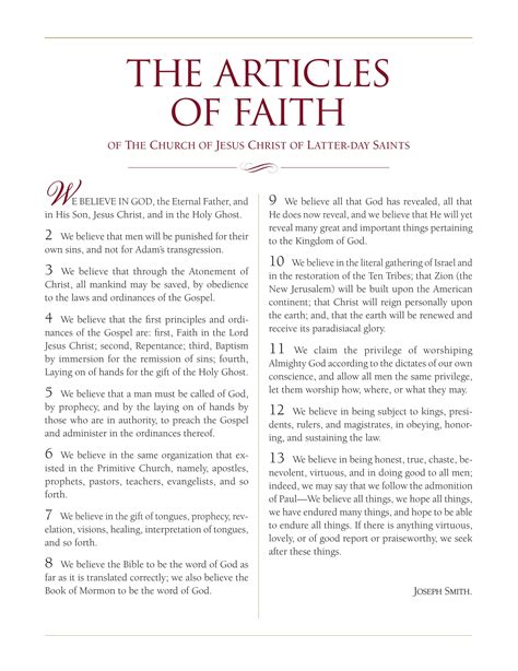 The Articles of Faith