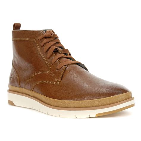 Hush Puppies Men's Caleb PT Boots Cognac Leather HM01132-211 - WOOKI.COM