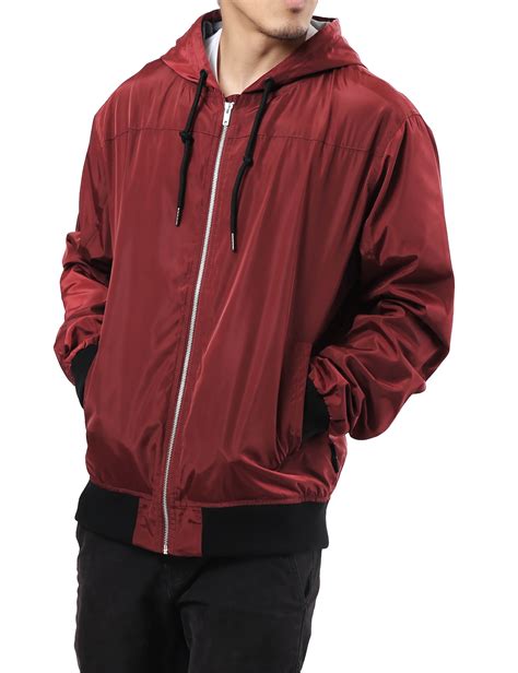 Ma Croix - Ma Croix Mens Windbreaker Jacket Lightweight Slim Fit Zip Up Hoodie - Walmart.com ...