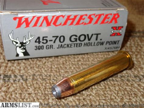 ARMSLIST - For Sale: Winchester 45-70 govt 300 gr Hollow Point Ammo