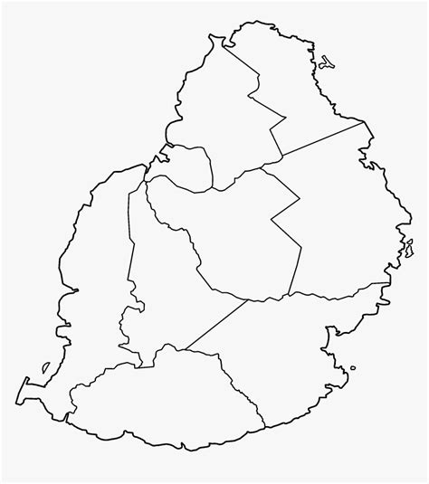 Map Of Mauritius Outline, HD Png Download , Transparent Png Image - PNGitem